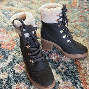 Winter high heel boot